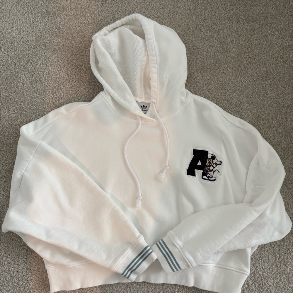 Adidas x Disney White Hoodie Mickey